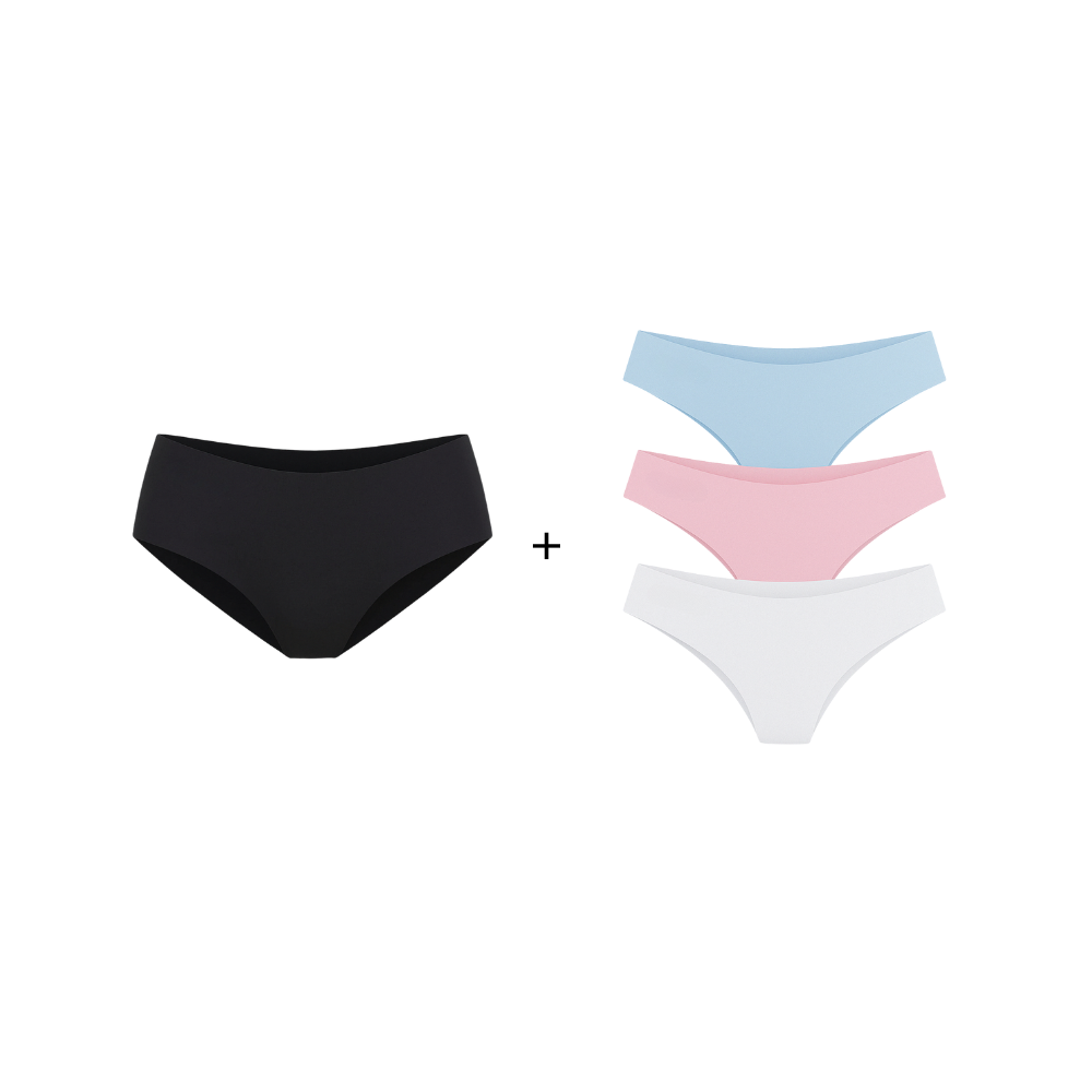 Kit 6 Calcinhas Silk + 6 Calcinhas Soft - Conforto e Toque Suave