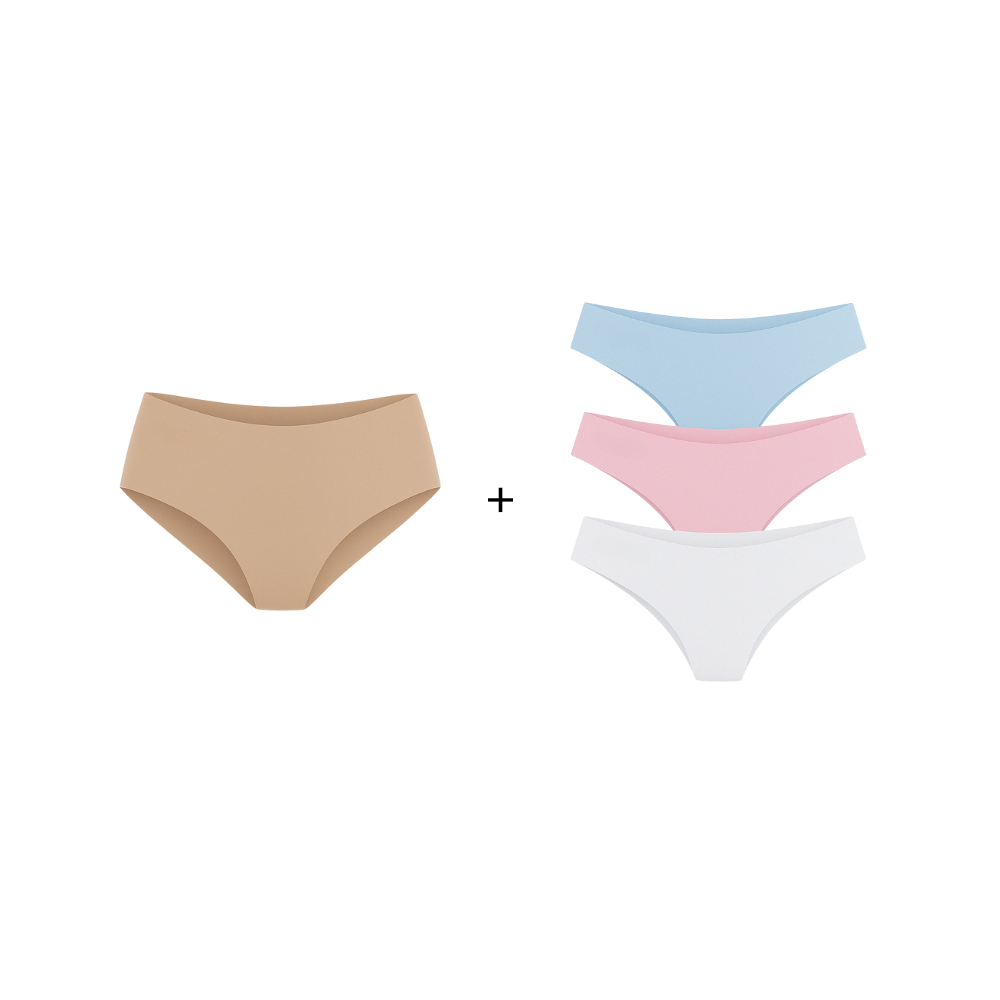 Kit 6 Calcinhas Silk + 6 Calcinhas Soft - Conforto e Toque Suave