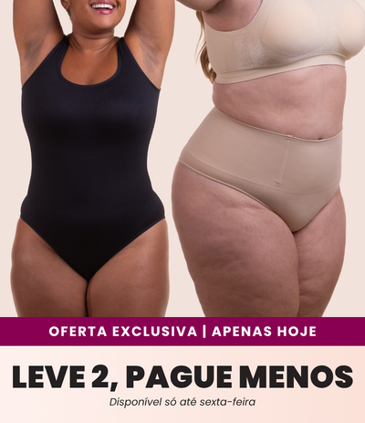 Combo Estilo e Invisibilidade: Body Premium e Calcinha Anti-Enrolamento