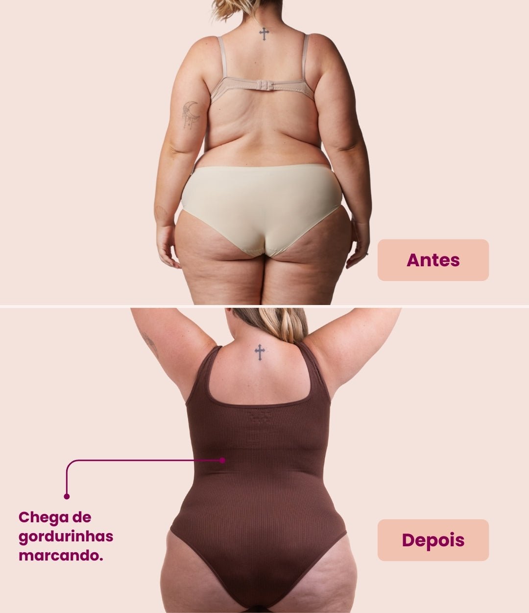 Kit Duplo: Body Modelador Sculpt Canelado
