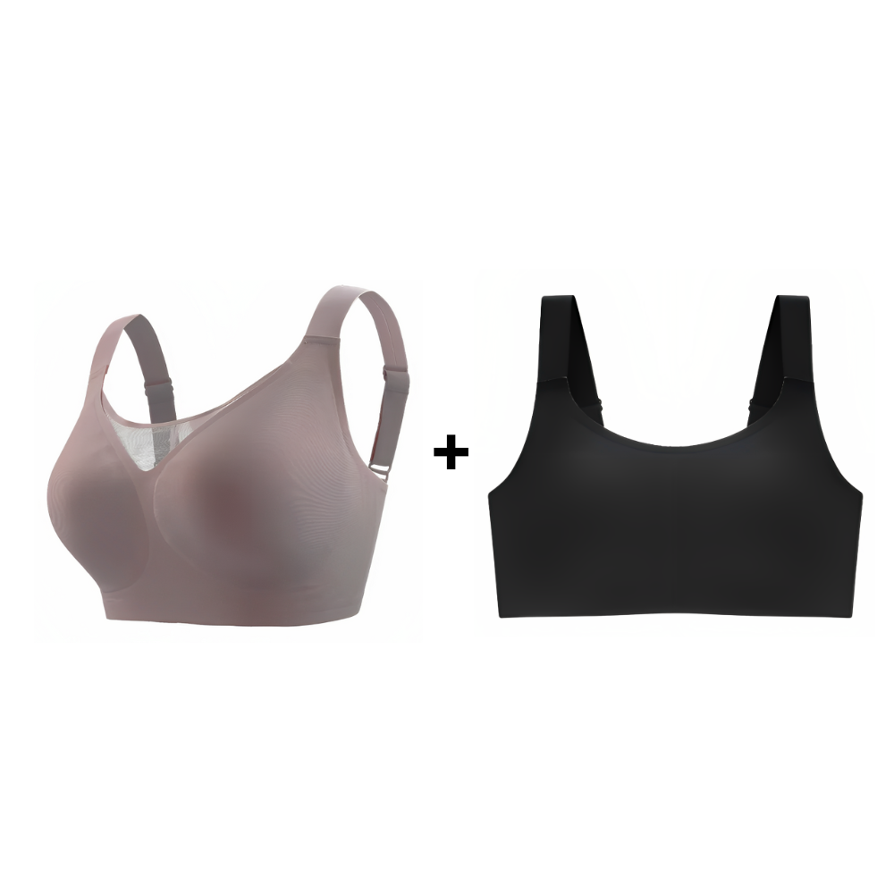Kit Duo Plus Size - Sutiã Compress Diário + Sutiã Premium Plus Size + Desconto