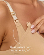 Sutiã Liberty - Amamentação Livre com Bojo Removível