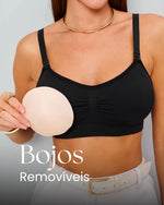 Sutiã Liberty - Amamentação Livre com Bojo Removível