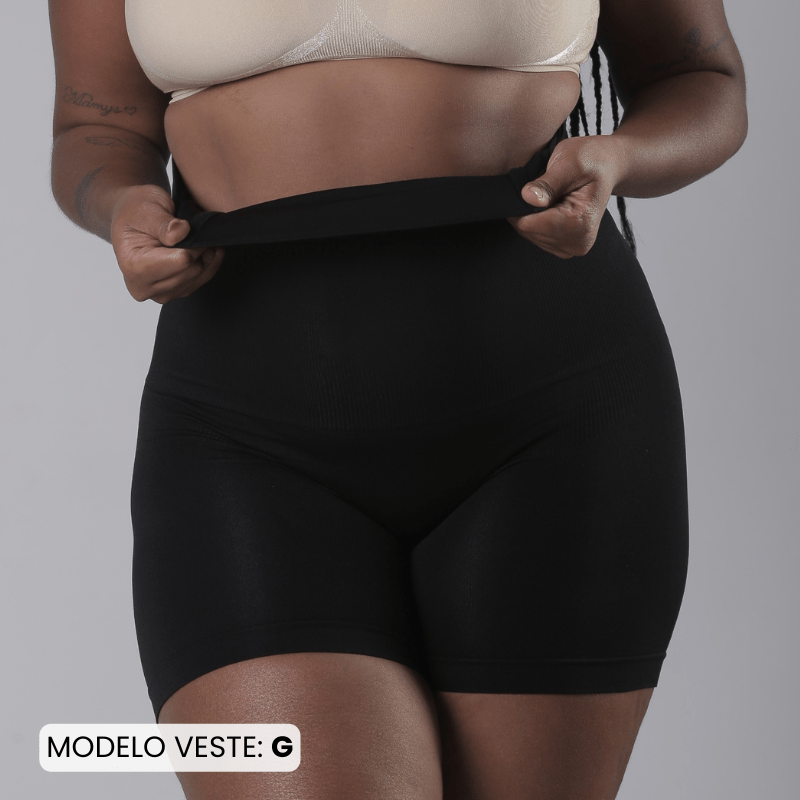 Kit Duplo: Bermuda Modeladora Up Shaper (Preto + Nude)