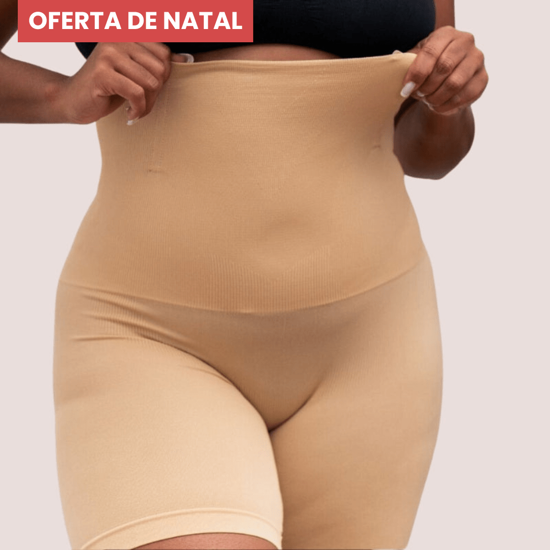 Kit Duplo: Bermuda Modeladora Up Shaper (Preto + Nude)