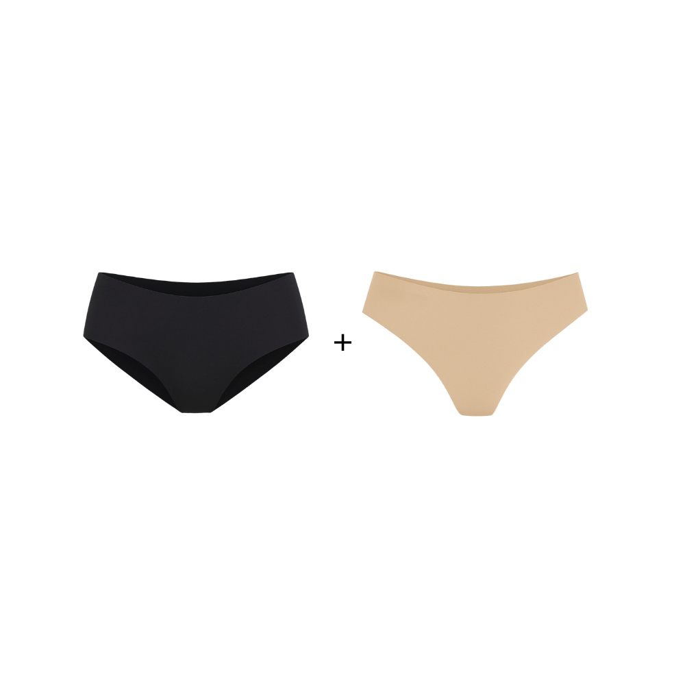 Kit 6 Calcinhas Silk + 6 Calcinhas Soft - Conforto e Toque Suave