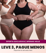 Calcinha Modeladora Cintura Alta- Combo Irresistível
