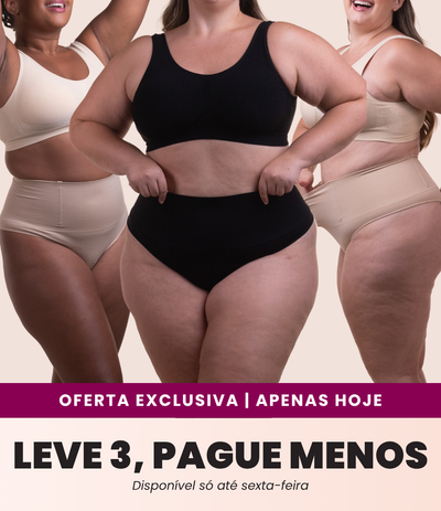 Calcinha Modeladora Cintura Alta- Combo Irresistível