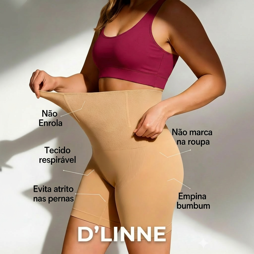 D`linne Shapers - Bermudas Modeladoras que Não Enrolam
