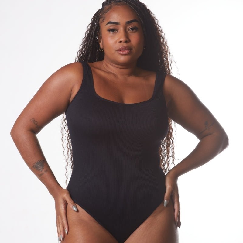 Kit Silhueta Total: Body Canelado + Bermuda Up Shaper