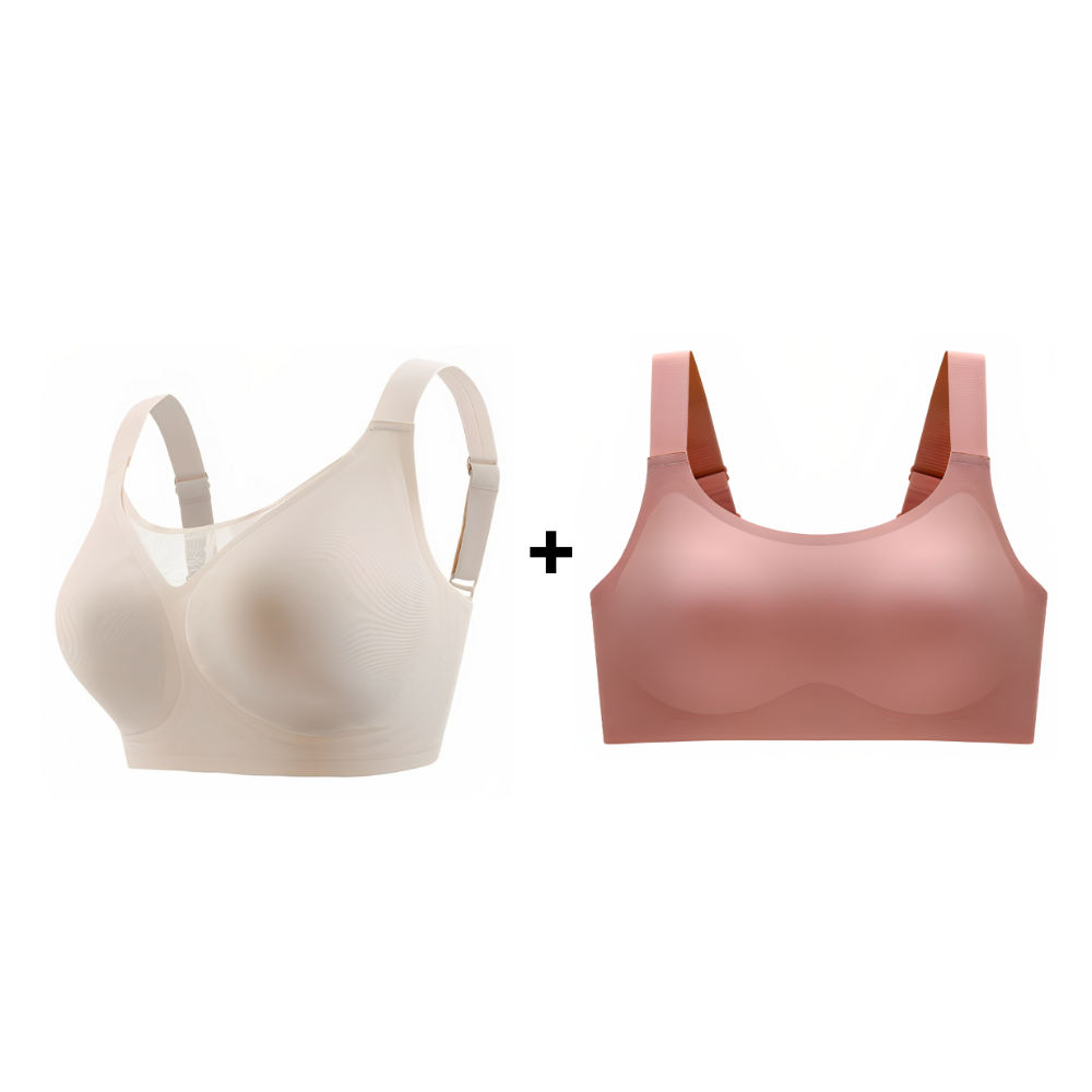 Kit Duo Plus Size - Sutiã Compress Diário + Sutiã Premium Plus Size + Desconto