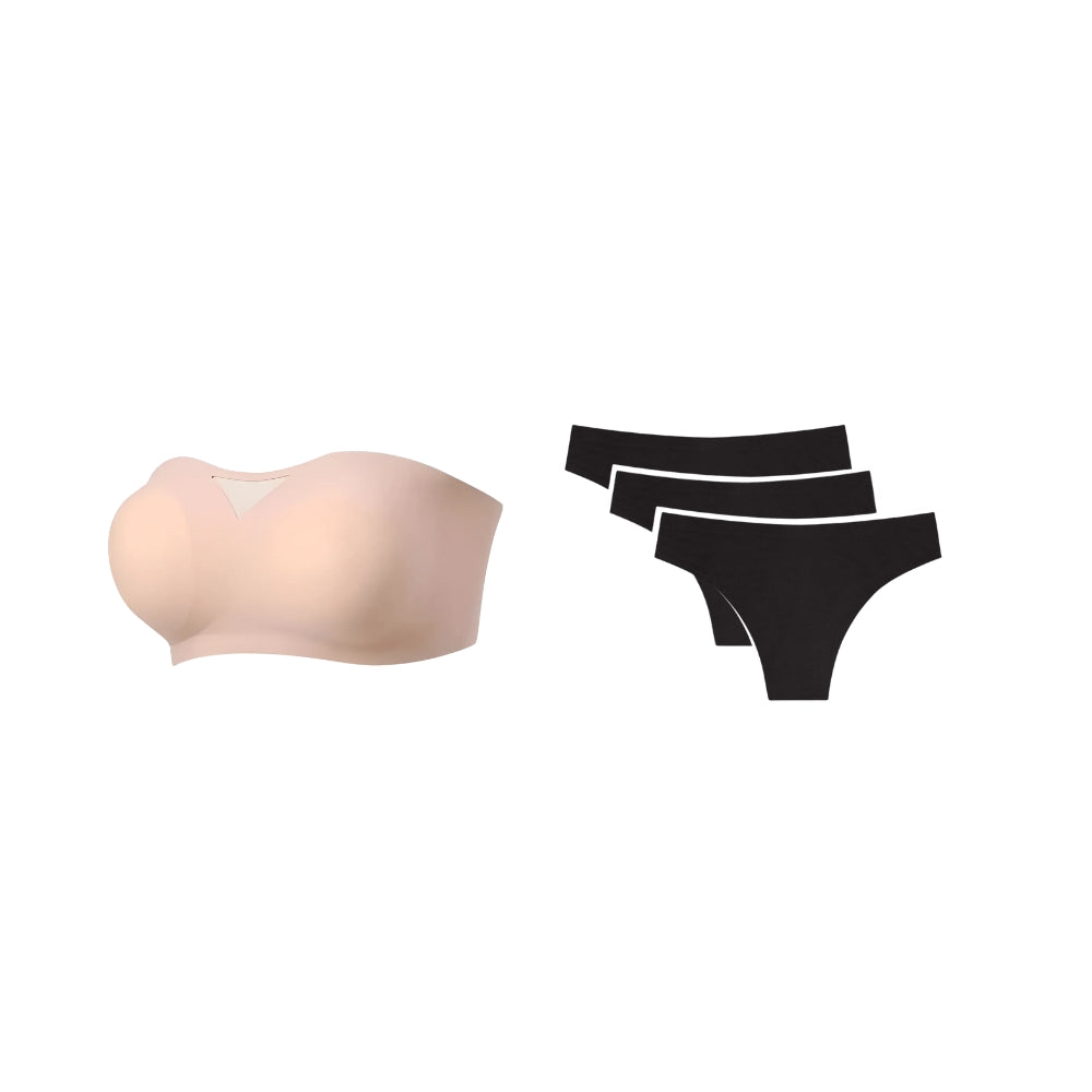 Kit Sutiã Sensação + 3 Calcinhas Silk com Desconto