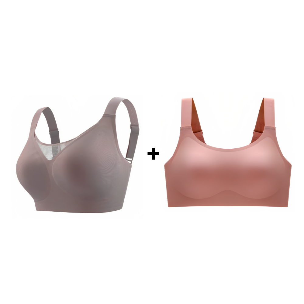 Kit Duo Plus Size - Sutiã Compress Diário + Sutiã Premium Plus Size + Desconto