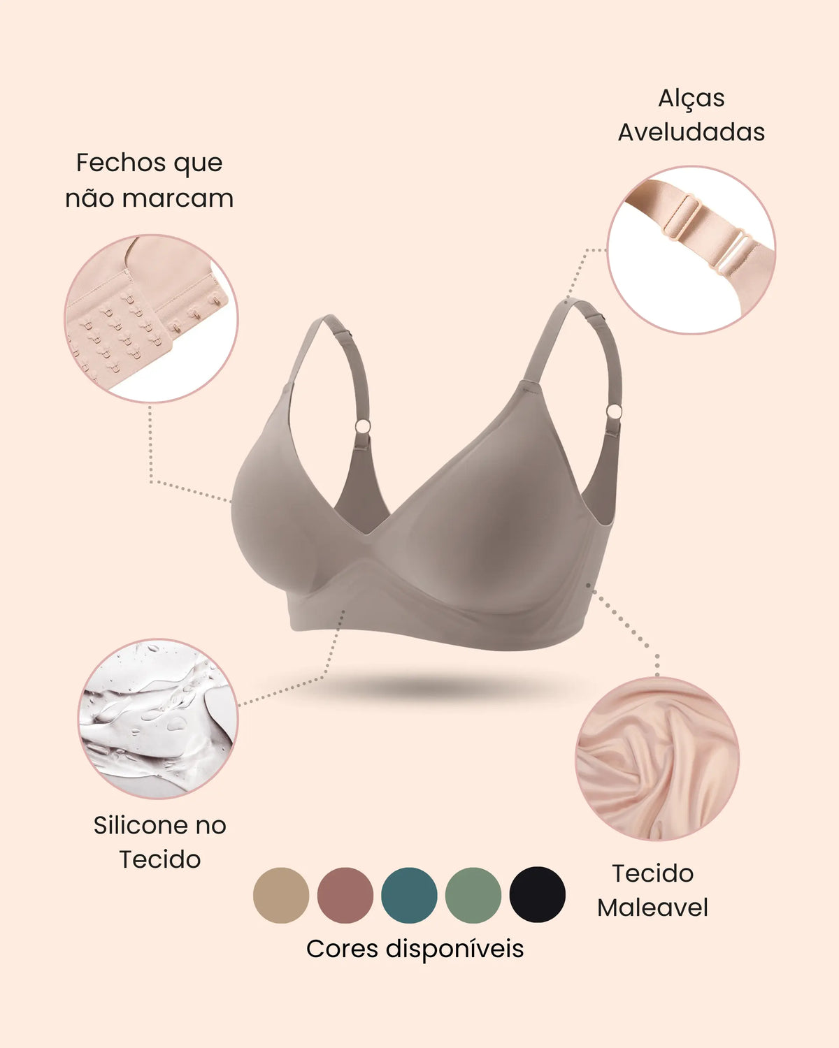Oferta Consumidor Sutiã Premium Alça Fina